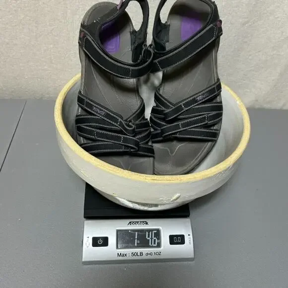 Teva Womens Tirra Strappy Sandals Size 11 Hiking Trails Outdoors Black Gray - Picture 9 of 9